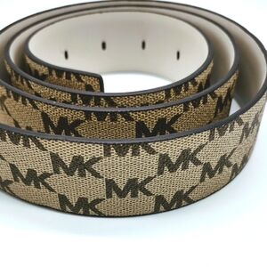 Michael Kors Tan Monogram Reversible Belt - XL